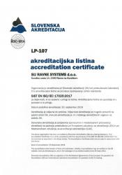 Akreditacijska listina LP 107